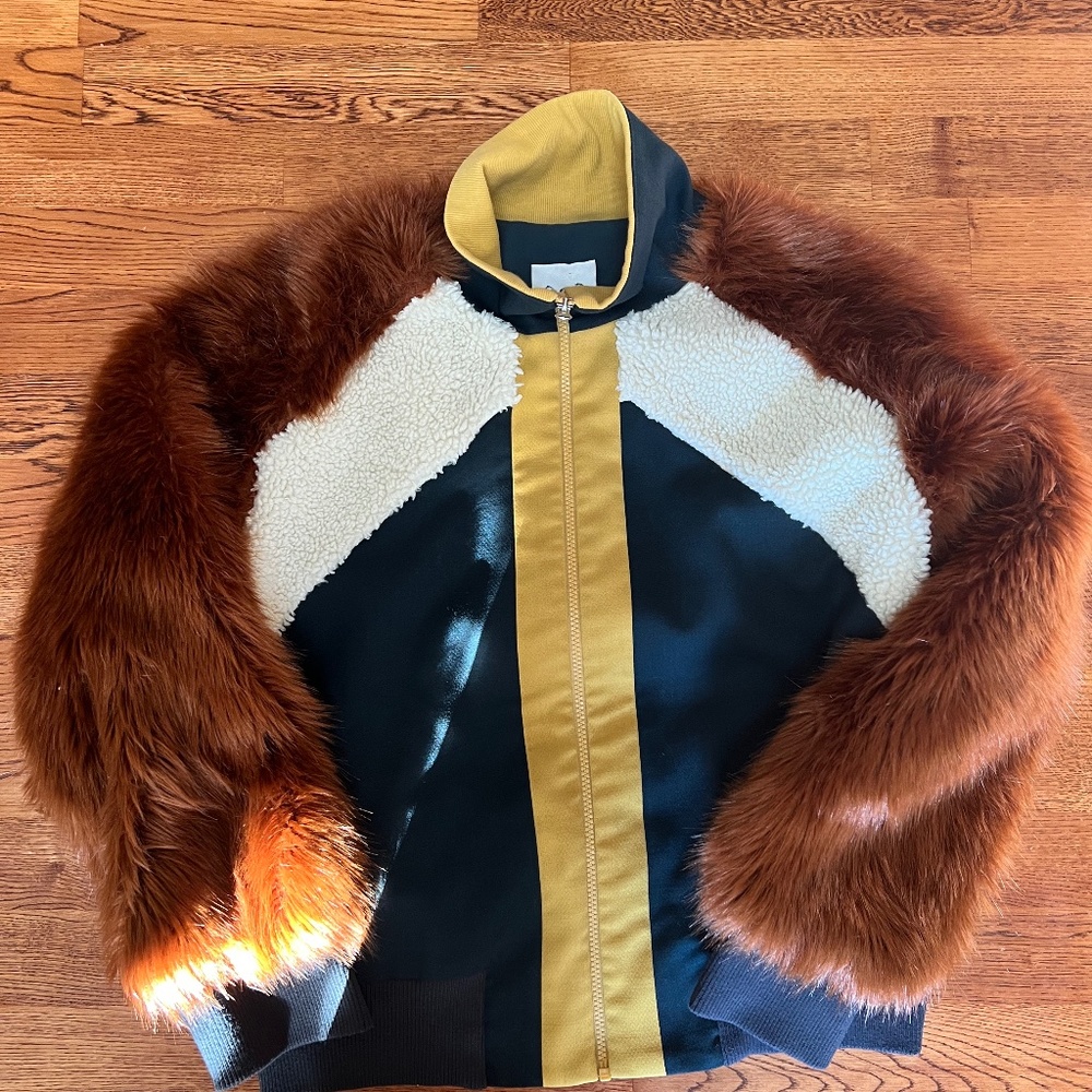 Sea New York Faux Fur Bomber Jacket